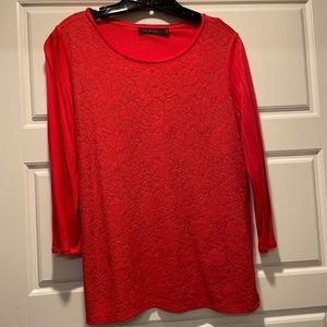 The Limited,  bright coral top